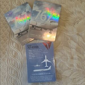 Delta Holographic 767-400ER Card Set-3 cards available $10 each OBO